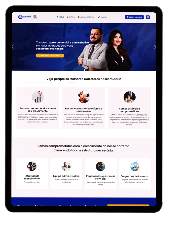 WEBSITE AS.SURE CORRETORA